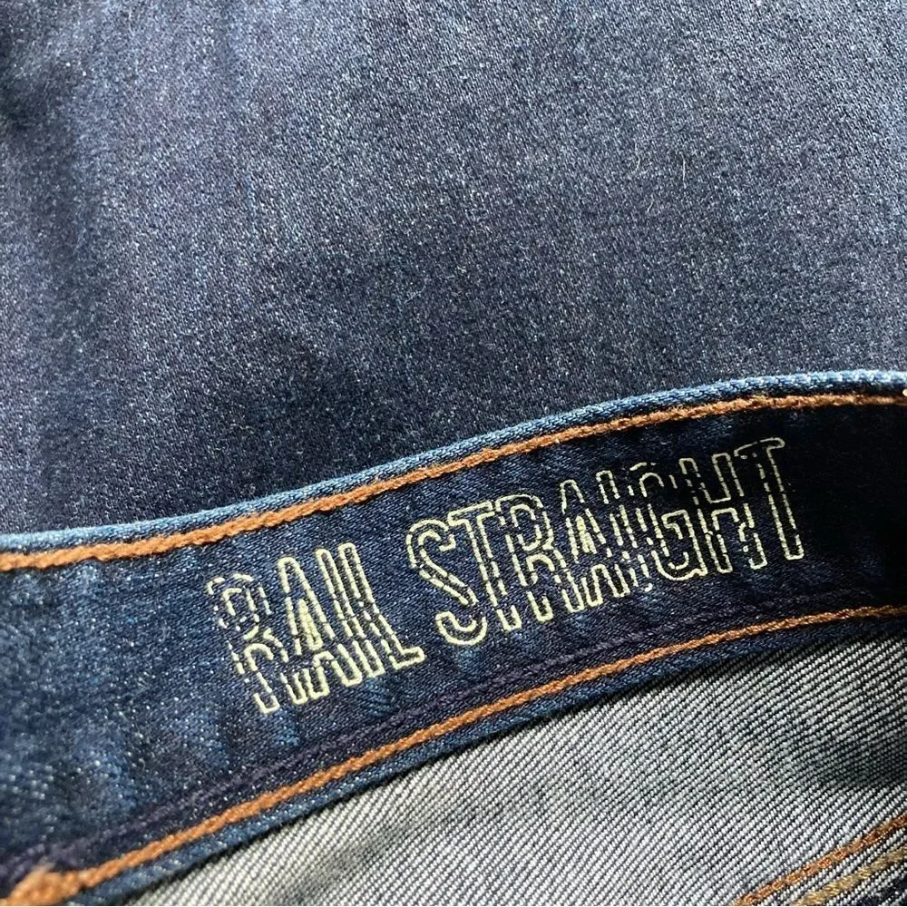 MADEWELL Rail Straight Dark Wash Blue Denim Jeans Womens Size 30 x 34 inches